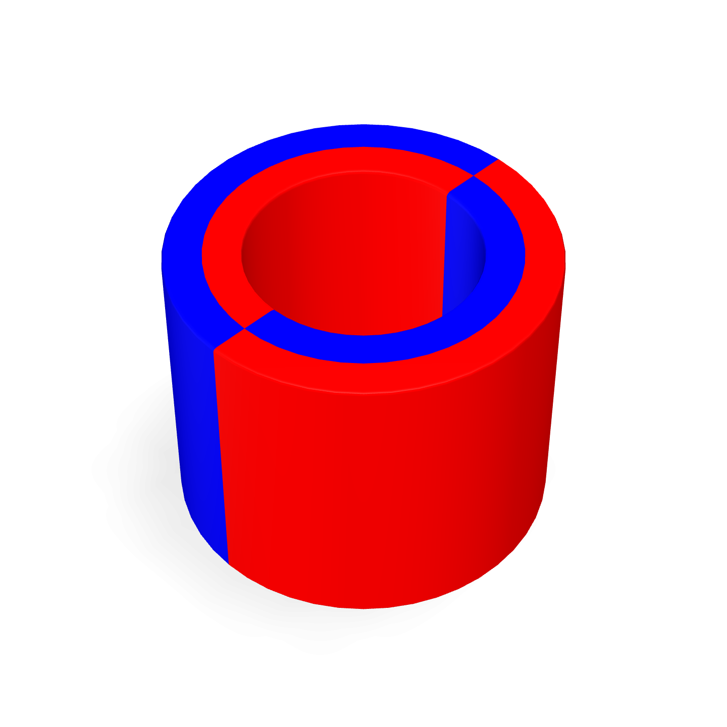 Anneau magnétique en néodyme - Radial Ø5mm x Ø3mm x 4mm