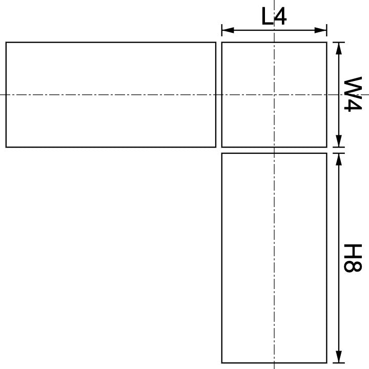 Neodymium Block Magnet 4mm X 4mm X 8mm