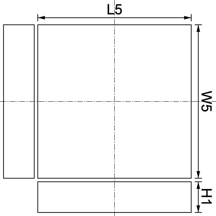 Neodymium Block Magnet 5mm X 5mm X 1mm