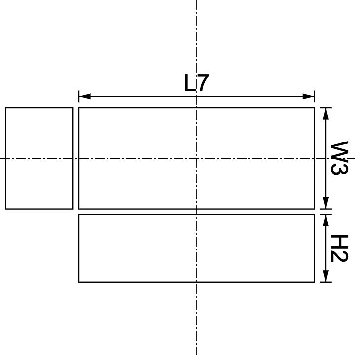 Neodymium Block Magnet 7mm X 3mm X 2mm