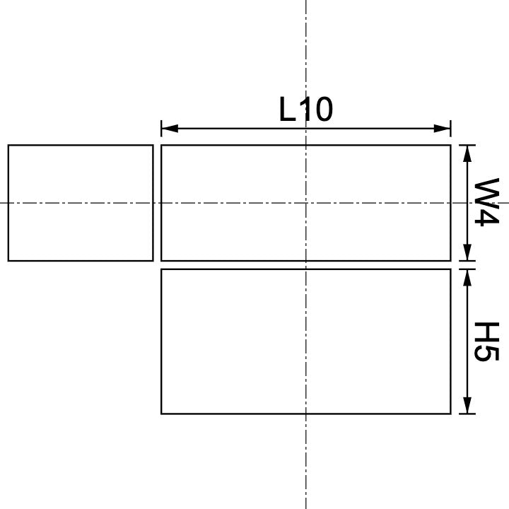 Aimant en néodyme 10 mm x 4 mm x 5 mm