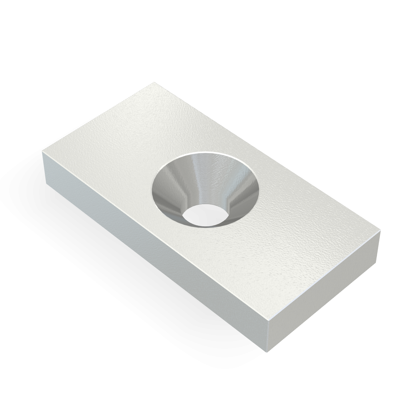 Aimant en néodyme avec trou fraisé 20 mm x 10 mm x 3 mm / M3