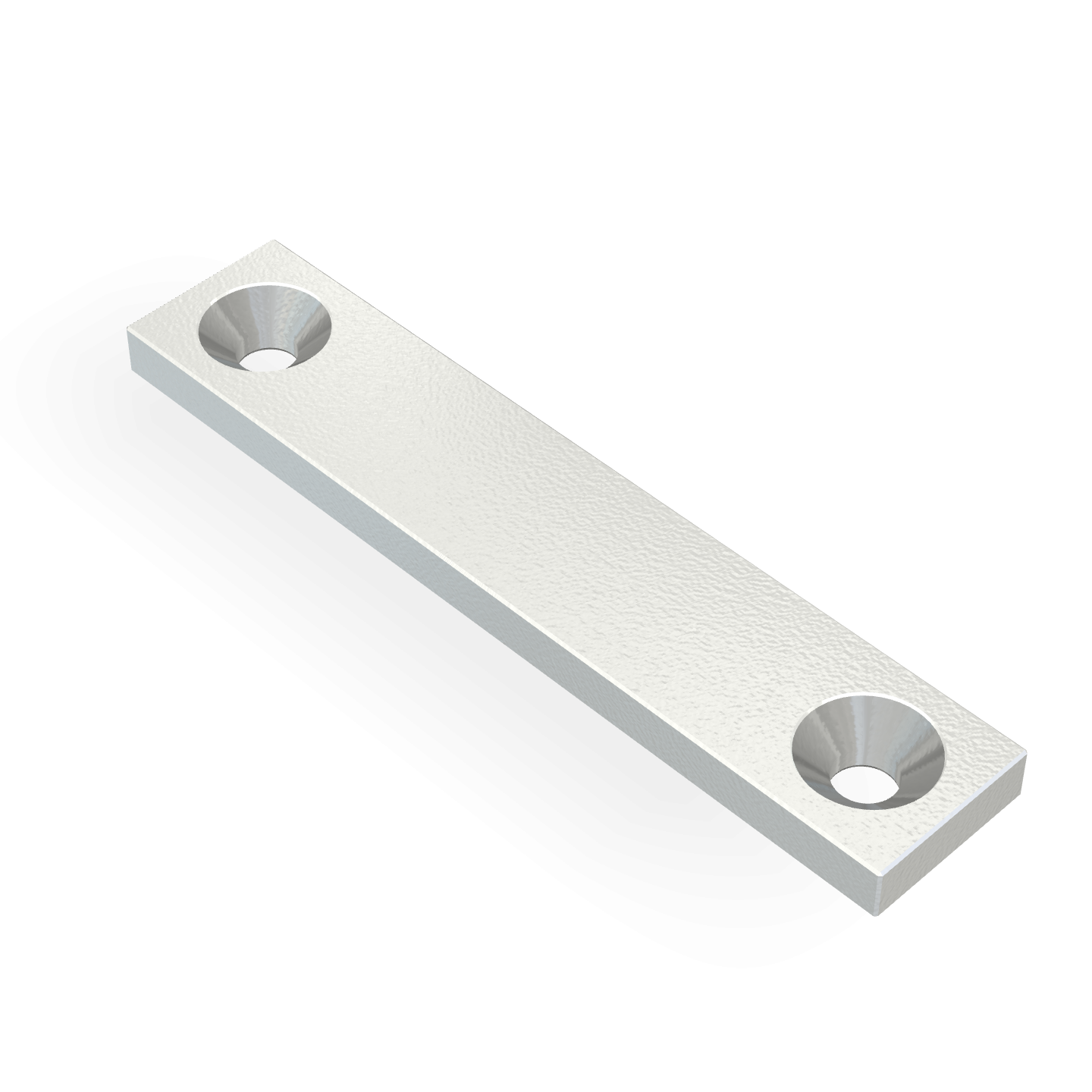 Aimant en néodyme avec trou fraisé 50 mm x 10 mm x 3 mm / M3
