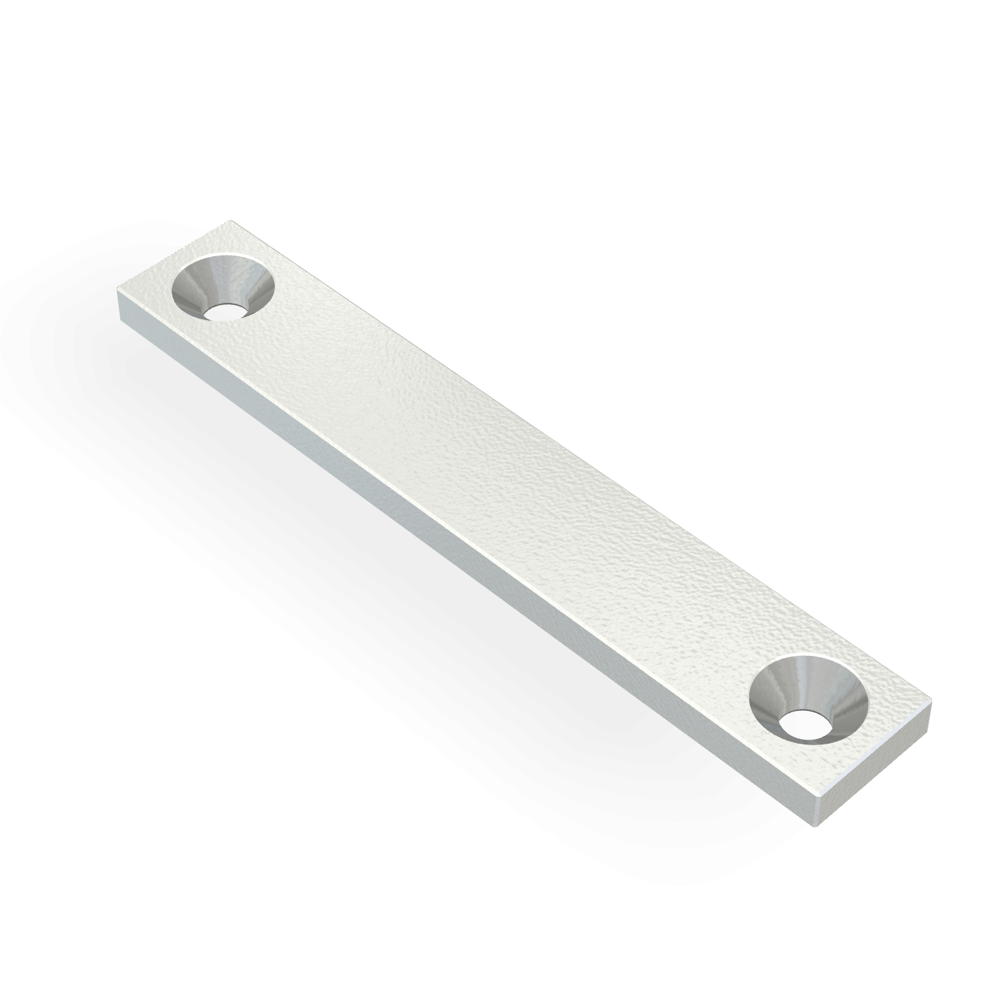 Aimant en néodyme avec trou fraisé 60 mm x 10 mm x 3 mm / M3