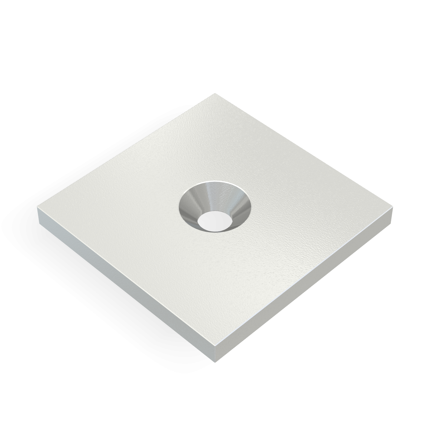 Aimant en néodyme avec trou fraisé 30 mm x 30 mm x 3 mm / M4