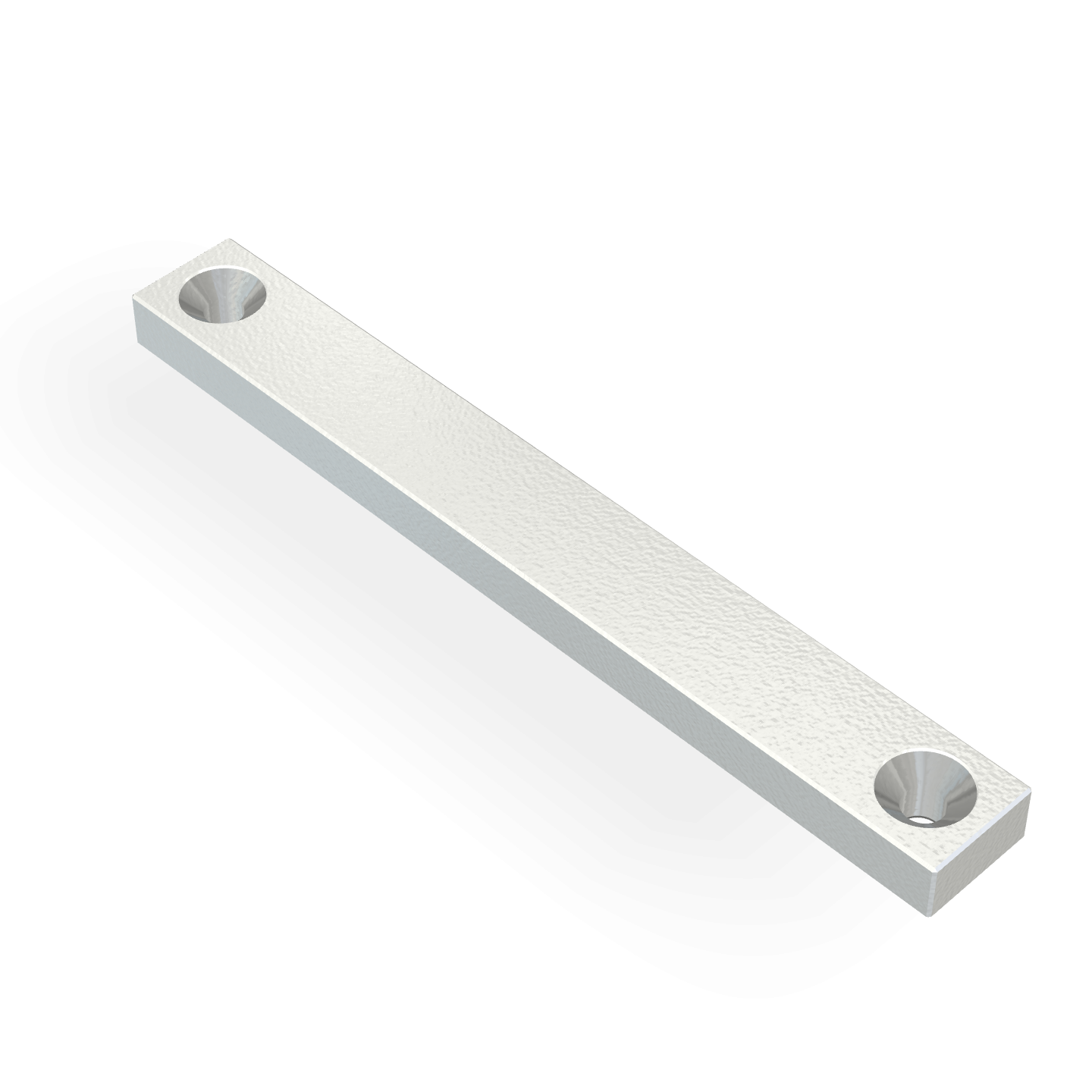 Aimant en néodyme avec trou fraisé 80 mm x 10 mm x 5 mm / M3