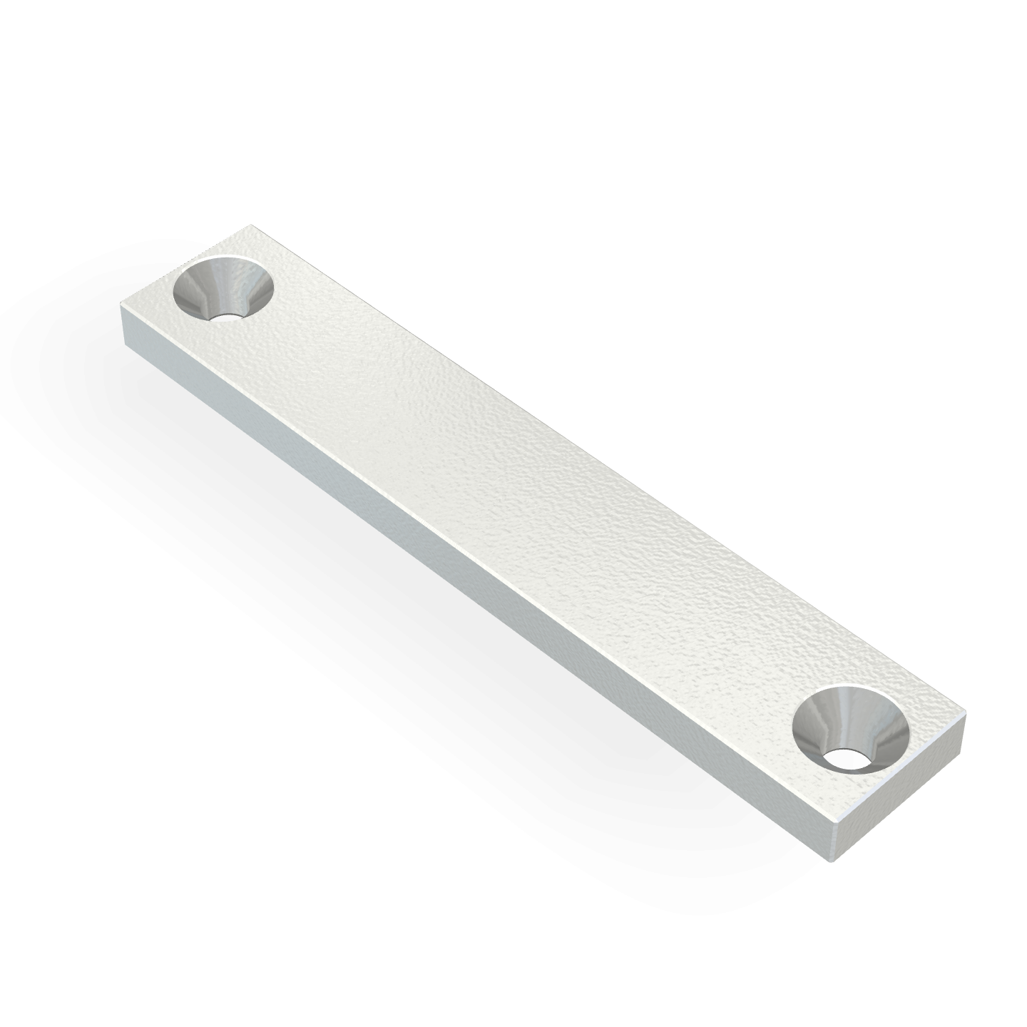 Aimant en néodyme avec trou fraisé 80 mm x 15 mm x 5 mm / M4