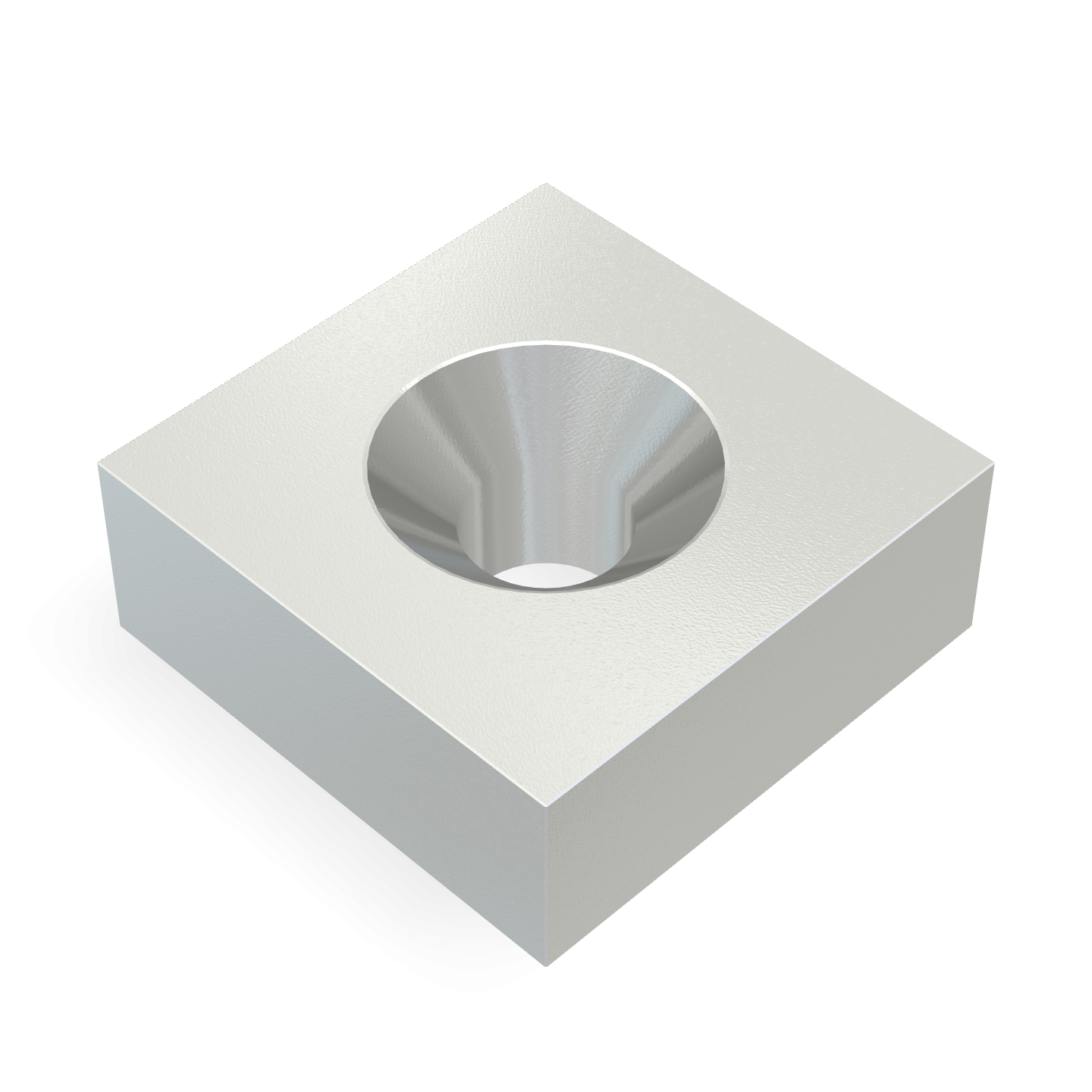 Aimant en néodyme avec trou fraisé 8 mm x 8 mm x 3 mm / M2