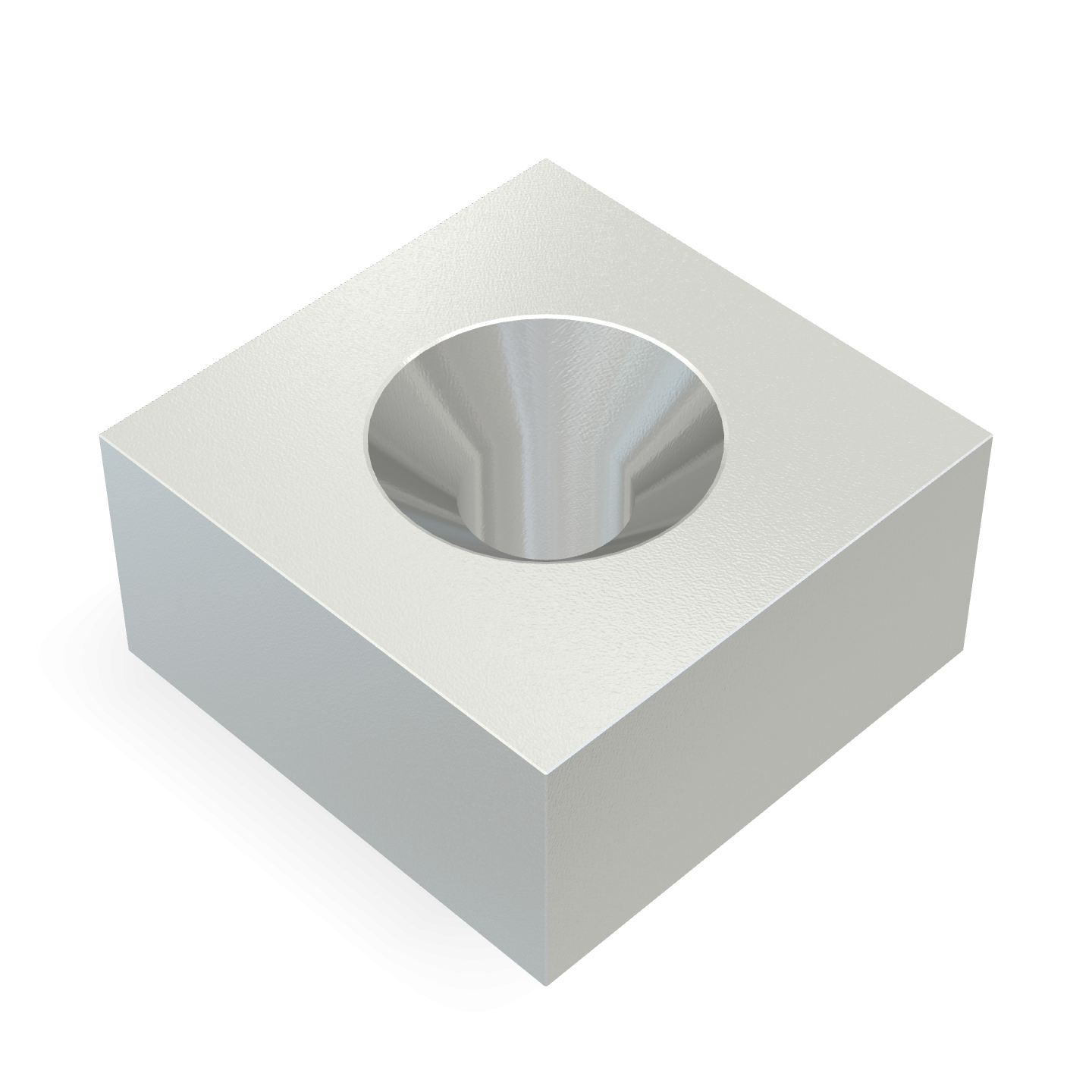 Aimant en néodyme avec trou fraisé 8 mm x 8 mm x 4 mm / M2