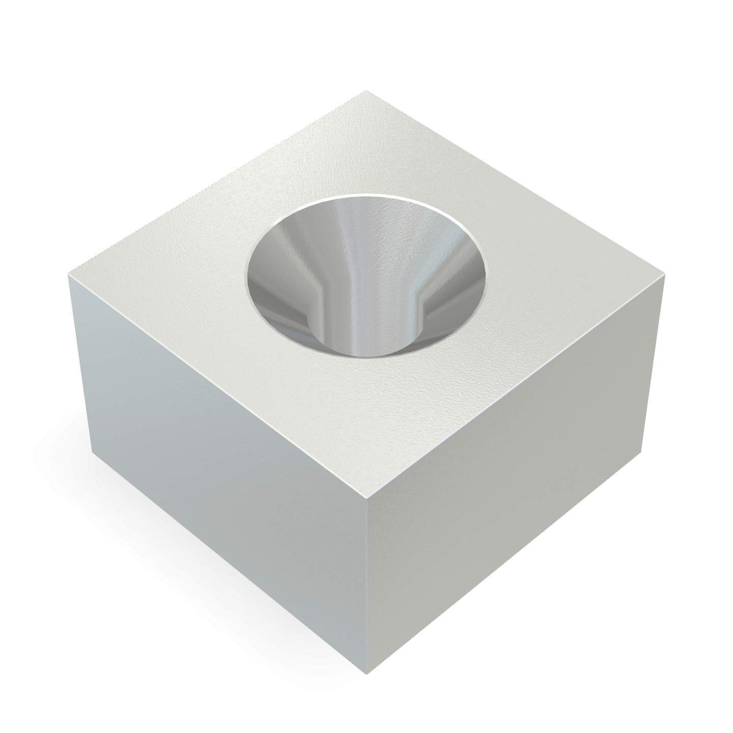 Aimant en néodyme avec trou fraisé 8 mm x 8 mm x 5 mm / M2
