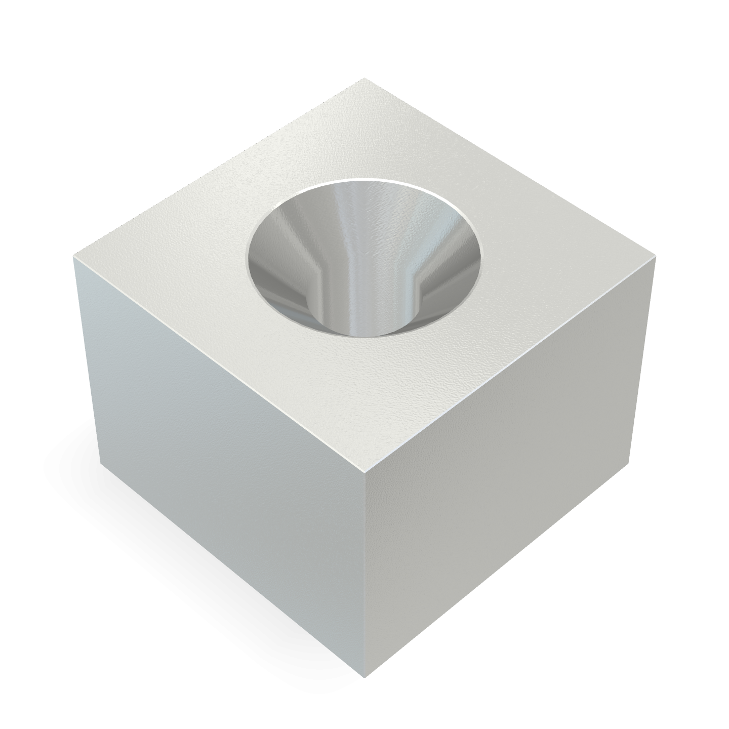 Aimant en néodyme avec trou fraisé 8 mm x 8 mm x 6 mm / M2